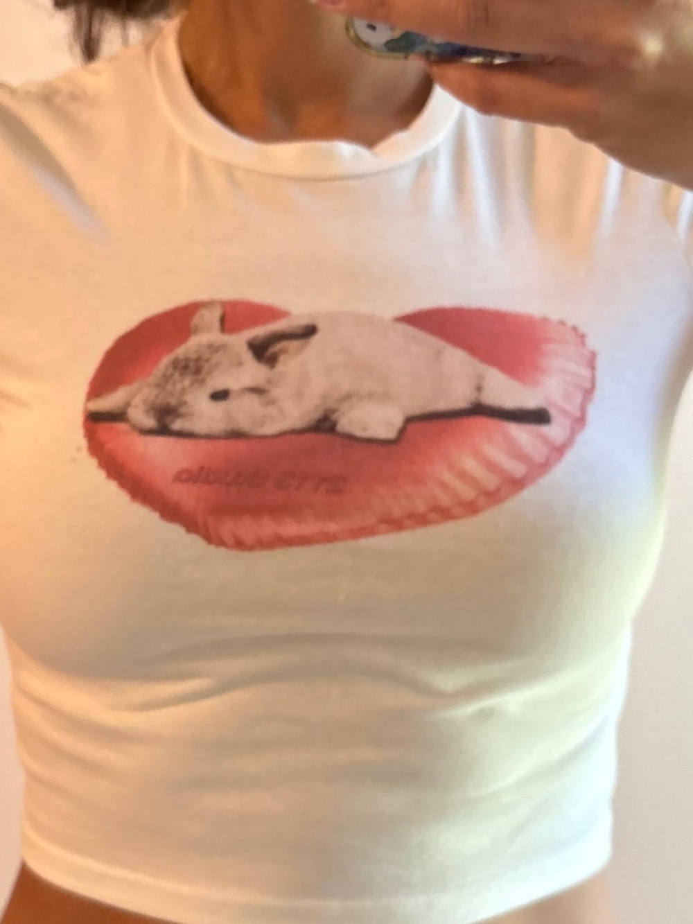 Bunny cropped top